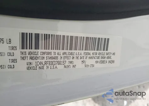 2014 Jeep Patriot Latitude из США, поврежденный, VIN 1C4NJRFB3ED766157